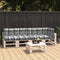 vidaXL - Palletkussens - 5 - st - stof - ruitpatroon - grijs