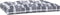 vidaXL - Palletkussens - 5 - st - stof - ruitpatroon - grijs