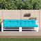 vidaXL - Palletkussens - 5 - st - stof - turquoise