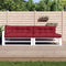 vidaXL - Palletkussens - 5 - st - stof - wijnrood