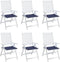 vidaXL - Palletkussens - 6 - st - 50x50x3 - cm - oxford - stof - marineblauw