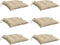 vidaXL - Palletkussens - 6 - st - 50x50x7 - cm - oxford - stof - beige