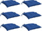 vidaXL - Palletkussens - 6 - st - 50x50x7 - cm - oxford - stof - blauw