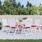 vidaXL - Palletkussens - 6 - st - 50x50x7 - cm - oxford - stof - rood