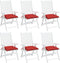 vidaXL - Palletkussens - 6 - st - 50x50x7 - cm - oxford - stof - rood