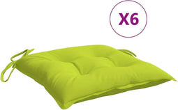 vidaXL - Palletkussens - 6 - st - 50x50x7 - cm - oxford - stof - felgroen