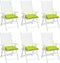 vidaXL - Palletkussens - 6 - st - 50x50x7 - cm - oxford - stof - felgroen