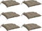 vidaXL - Palletkussens - 6 - st - 50x50x7 - cm - oxford - stof - taupe