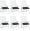 vidaXL - Palletkussens - 6 - st - 50x50x7 - cm - oxford - stof - zwart