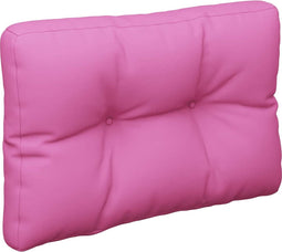 vidaXL - Palletkussens - 60x40x12 - cm - stof - roze