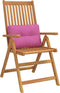 vidaXL - Palletkussens - 60x40x12 - cm - stof - roze