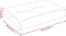 vidaXL - Palletkussens - 60x40x12 - cm - stof - roze