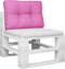vidaXL - Palletkussens - 60x40x12 - cm - stof - roze