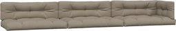 vidaXL - Palletkussens - 7 - st - stof - taupe