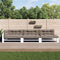 vidaXL - Palletkussens - 7 - st - stof - taupe