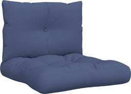 vidaXL - Palletkussenset - 60x38x13 - cm - stof - marineblauw