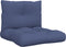 vidaXL - Palletkussenset - 60x38x13 - cm - stof - marineblauw