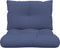 vidaXL - Palletkussenset - 60x38x13 - cm - stof - marineblauw