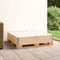 vidaXL - Palletopzetrand - 100x100 - cm - massief - grenenhout