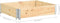 vidaXL - Palletopzetrand - 100x100 - cm - massief - grenenhout