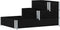 vidaXL - Palletopzetrand - 3-laags - 120x80 - cm - massief - grenenhout - zwart