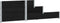 vidaXL - Palletopzetrand - 3-laags - 120x80 - cm - massief - grenenhout - zwart