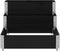 vidaXL - Palletopzetrand - 3-laags - 120x80 - cm - massief - grenenhout - zwart