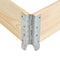 vidaXL - Palletopzetrand - 50x100 - cm - massief - grenenhout