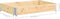 vidaXL - Palletopzetrand - 50x150 - cm - massief - grenenhout