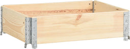 vidaXL - Palletopzetrand - 60x80 - cm - massief - grenenhout