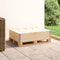 vidaXL - Palletopzetrand - 60x80 - cm - massief - grenenhout