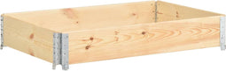 vidaXL - Palletopzetrand - 80x120 - cm - massief - grenenhout
