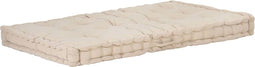 vidaXL - Palletvloerkussen - 120x80x10 - cm - katoen - beige