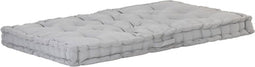 vidaXL - Palletvloerkussen - 120x80x10 - cm - katoen - grijs