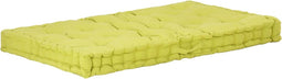 vidaXL - Palletvloerkussen - 120x80x10 - cm - katoen - groen