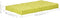 vidaXL - Palletvloerkussen - 120x80x10 - cm - katoen - groen