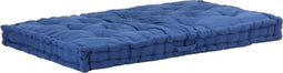 vidaXL - Palletvloerkussen - 120x80x10 - cm - katoen - lichtblauw