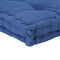 vidaXL - Palletvloerkussen - 120x80x10 - cm - katoen - lichtblauw