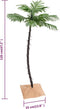 vidaXL - Palmboom - LED - 72 - LED's - warmwit - 120 - cm