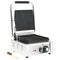 vidaXL Panini grill gegroefd 1800 W 31x30.5x20 cm roestvrij staal