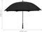 vidaXL - Paraplu - 130 - cm - zwart