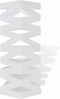 vidaXL - Paraplu- - en - wandelstokhouder - strepen - wit - vierkant - staal - 48,5 - cm
