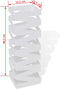vidaXL - Paraplu- - en - wandelstokhouder - strepen - wit - vierkant - staal - 48,5 - cm