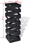 vidaXL - Paraplu- - en - wandelstokhouder - vierkant - 48,5 - cm - staal - zwart