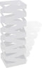 vidaXL - Paraplu- - en - wandelstokhouder - wit - vierkant - staal - 48,5 - cm