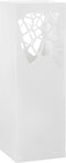 vidaXL - Paraplu- - en - wandelstokhouder - wit - vierkant - staal - 48,5 - cm