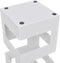 vidaXL - Paraplu- - en - wandelstokhouder - wit - vierkant - staal - 48,5 - cm