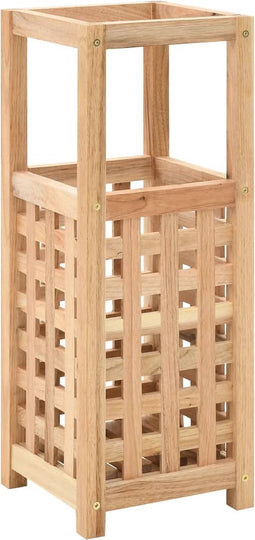 vidaXL - Paraplubak - 18x18x50 - cm - massief - walnotenhout