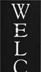 vidaXL - Parapluhouder - Welcome - staal - wit