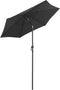 vidaXL - Parasol - 200x224 - cm - aluminium - antraciet